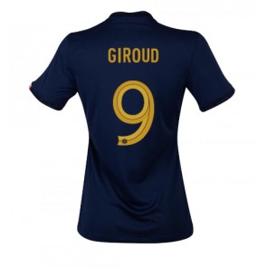 Frankrike Olivier Giroud #9 Hemmatröja Kvinnor VM 2022 Kortärmad